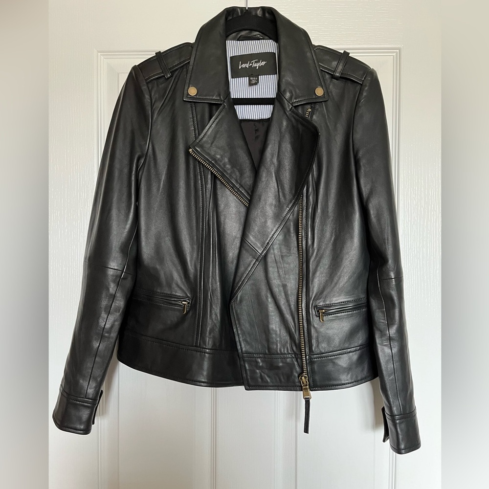 Lord & Taylor Women’s Black Leather Jacket